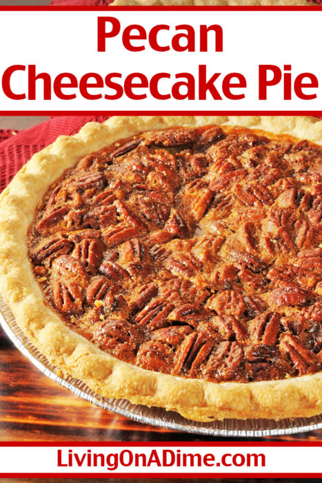 This Pecan cheesecake pie recipe makes a rich and delicious dessert with the gooey sweetness of pecans and the richness of cheesecake! You'll be surprised how easy it is to make a restaurant-quality pie like this at home!