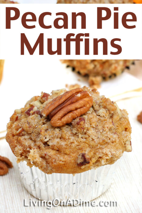 This quick and easy pecan pie muffins recipe is easy to make and tastes just like homemade pecan pie! It 's convenient and great for lunches and parties!