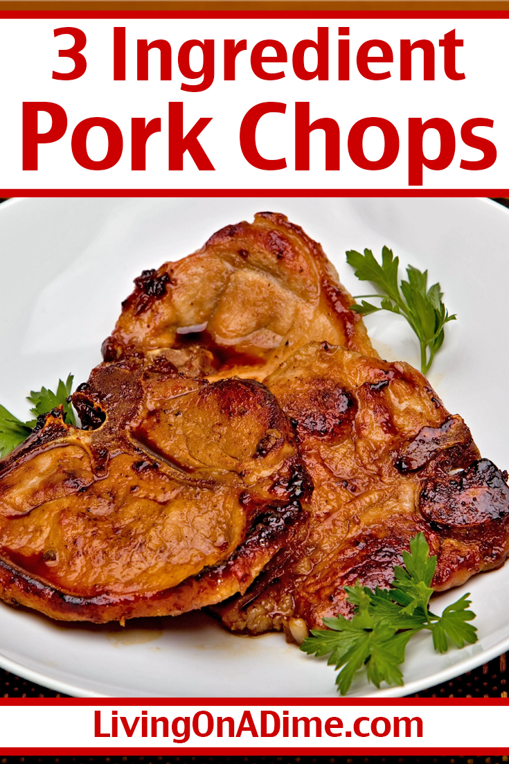 Easy 3 Ingredient Pork Chops Recipe And Instant Peach Cobbler!