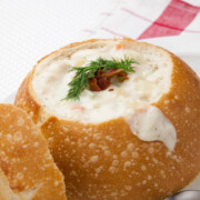 This potato bacon chowder soup recipe makes a hearty and delicious soup that is perfect for cool winter days!