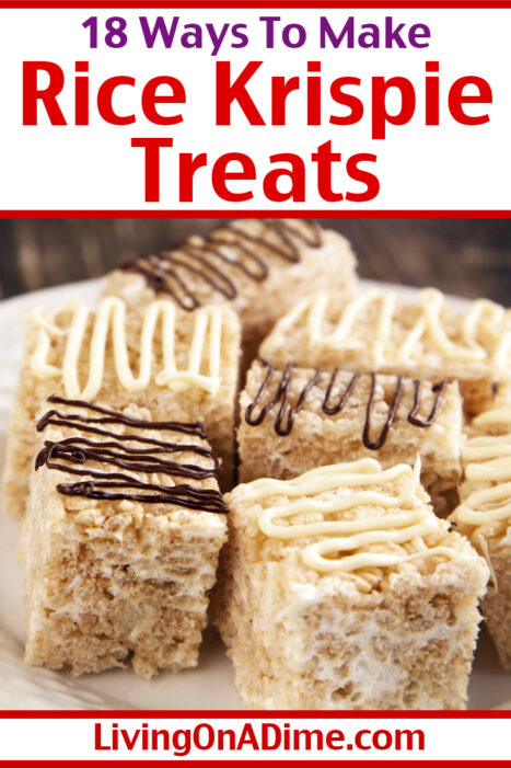 Here are some easy homemade rice krispie treats recipes along with lots of variations and ideas for how to make rice krispy treats extra special. These are super easy to make and kids love them!