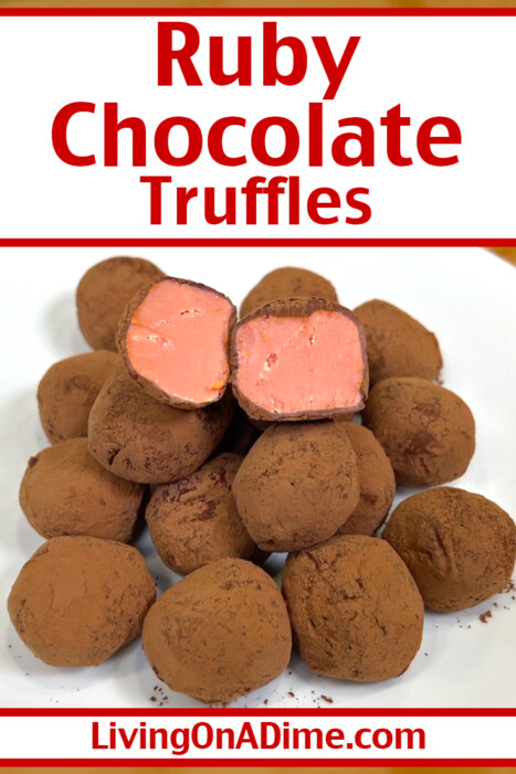 This ruby chocolate truffles recipe makes rich, creamy candy truffles with a naturally pink color that feel fancy but are shockingly easy to make. Perfect for gifting, holidays, or treating yourself without a lot of effort!