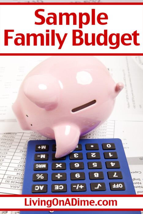 Are you having trouble making a budget? It's not that difficult! Here's a simple sample family budget for you to follow as you make yours!