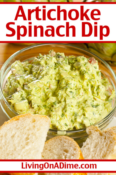 This easy spinach artichoke dip recipe makes a delicious dip great for parties and other get-togethers! Quick, easy to make and simply yummy!
