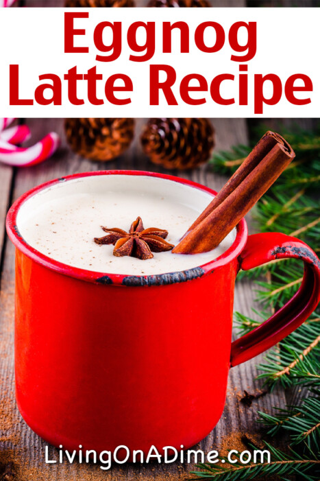 This Starbucks eggnog latte recipe is an easy and tasty homemade version of a Starbucks latte you can make with your leftover eggnog!