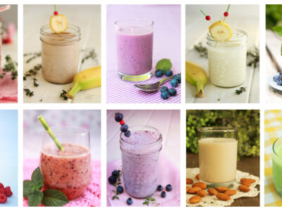 Try this Homemade Fruit Smoothies Recipe, along with lots of extra add-in suggestions to give you lots of variety! They are both healthy and delicious!