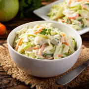 This easy zucchini slaw transforms garden-fresh zucchini into a delicious coleslaw. With just four simple ingredients, you can whip it up in no time and make the most of your zucchini harvest!
